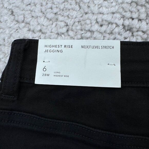 American Eagle Next Level Stretch Highest Rise Jegging Black 6 Long NEW - Picture 7 of 13